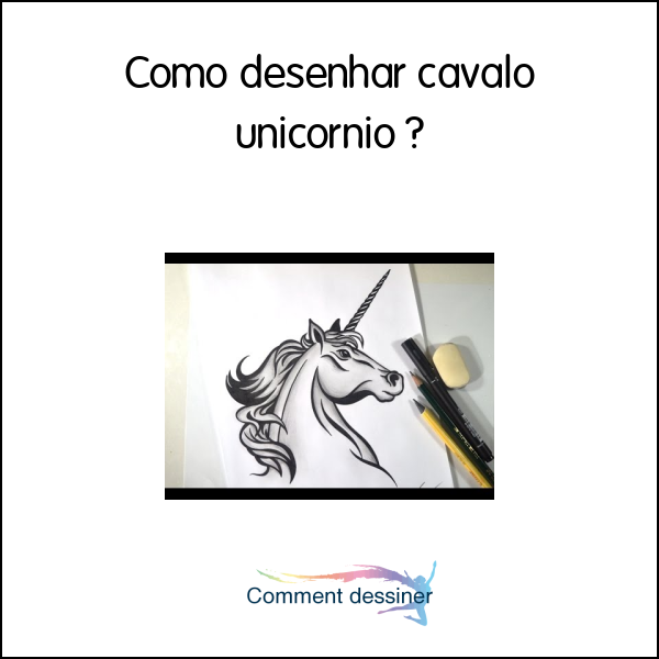 Como desenhar cavalo unicornio